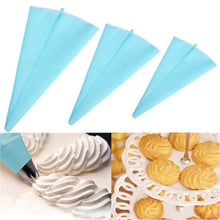 Load image into Gallery viewer, 39CM Large Blue Silicone Reusable Cupcake Cake Icing Piping Bag Pastry Cream Decorating Bags Kitchen Tool