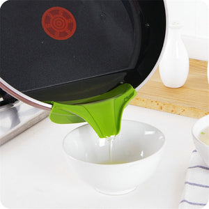 Pot Edge Funnel Creative Useful Silicone Kitchen Tool