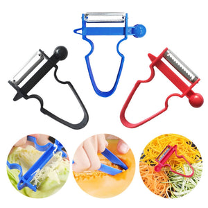 Magic 3pcs Peeler Set Trio Peeler Slicer Shredder Julienne Fruit Cutter Tools