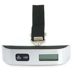 Hostweigh LCD Electronic Scale 50kg Capacity Hand Carry Luggage Digital Weighing Device Thermometer