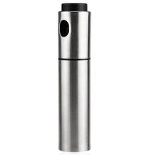 Load image into Gallery viewer, Silver Stainless Steel Olive Oil Spraying Bottle Vinegar Sprayer 135ml