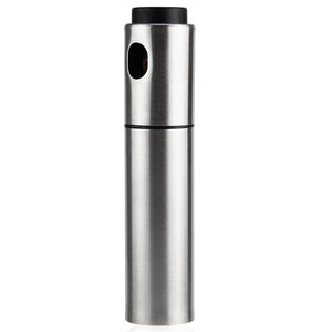 Silver Stainless Steel Olive Oil Spraying Bottle Vinegar Sprayer 135ml