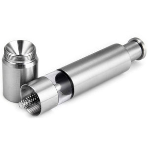 Stainless Steel Thumb Push Manual Salt Pepper Spice Mill Grinder