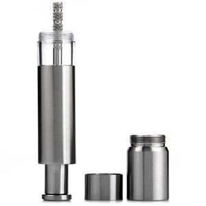 Stainless Steel Thumb Push Manual Salt Pepper Spice Mill Grinder