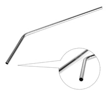 Load image into Gallery viewer, Food Grade Stainless Steel Metal Reusable Drinking Straws Set for Cocktail Latte Iced Tea with 2 Cleaning Brushes