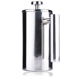 350ML Stainless Steel Insulated Coffee Tea Maker with Filter Double Wall