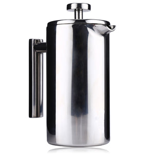 350ML Stainless Steel Insulated Coffee Tea Maker with Filter Double Wall