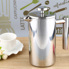 Load image into Gallery viewer, 1000ML Stainless Steel Insulated Coffee Tea Maker with Filter Double Wall