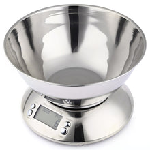 Load image into Gallery viewer, 5kg 1g Stainless Digital Electronic Kitchen Food Scale with Alarm Timer Temperature Sensor