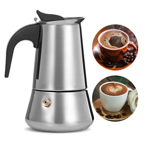 Stovetop Espresso Maker Stainless Steel Moka Coffee Pot