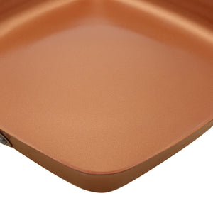 Non-stick Copper Square Frying Pan with Ceramic Coating