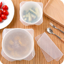 Load image into Gallery viewer, 4 Sets of Silicone Food Cling Film Sealed Universal Bowl Cover OPP Bag Packaging